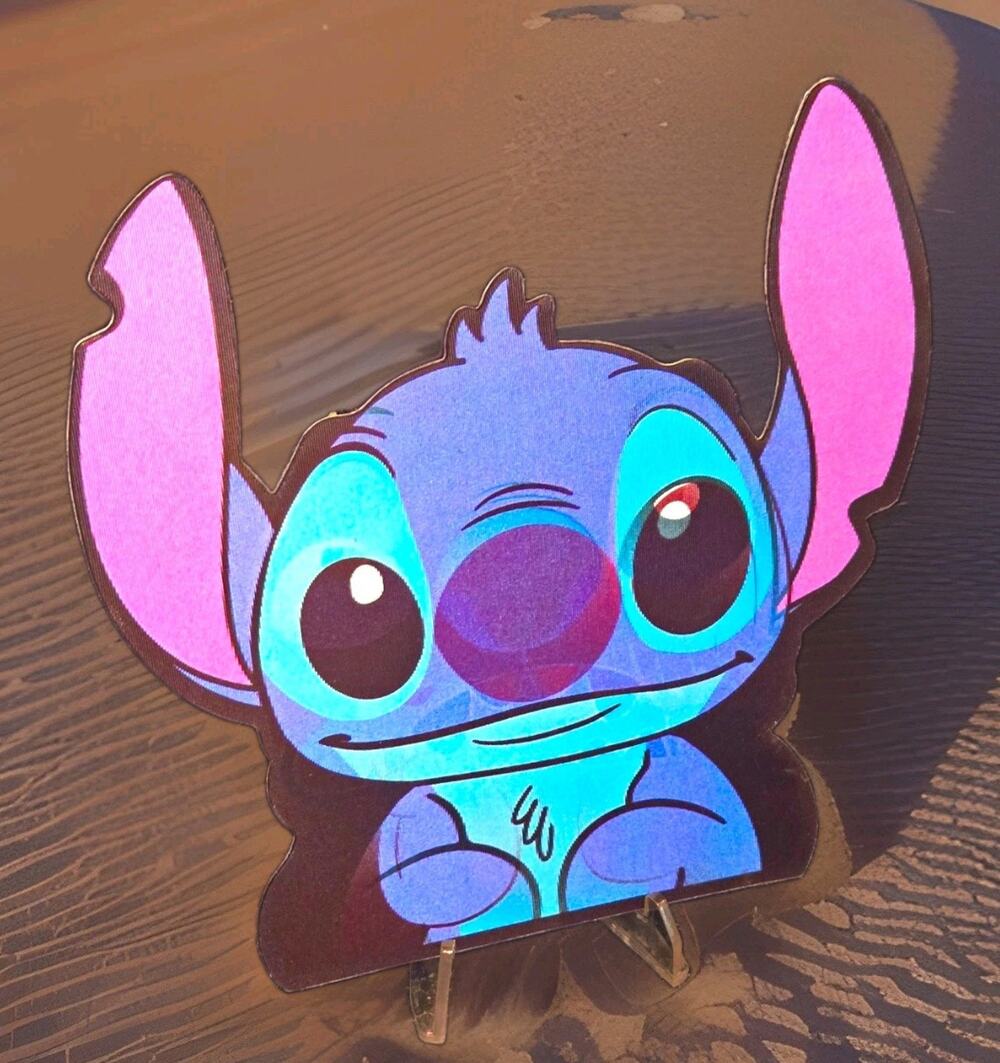 Stitch 3D Motion Lenticular Car Laptop Decal Sticker Peeker